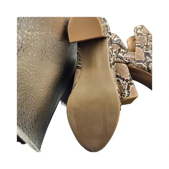 Lane Bryant Wide Width Snakeskin Booties Size 11W NWOT Ankle Boots Block Heel - Picture 5 of 5